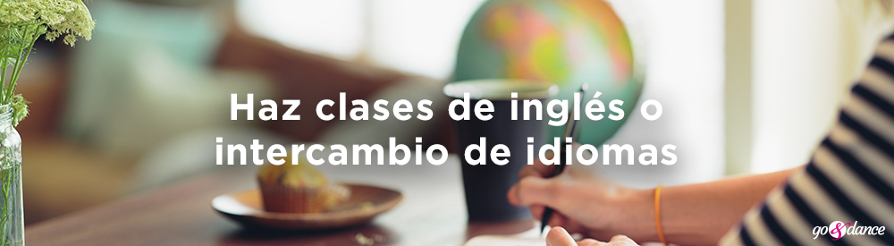 hacer clases de inglés o intercambio de idiomas